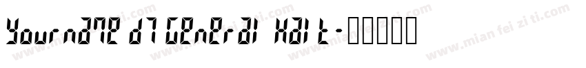 Yourname D7 General Halt字体转换